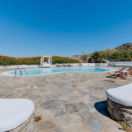 Angelica W Pool, Sea View, 2bdr Vila Panormos (Mykonos)