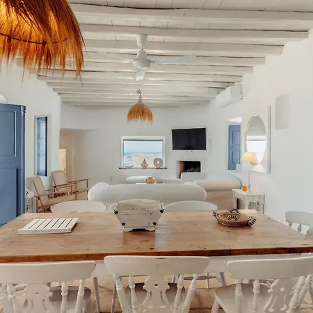 Angelica W Pool, Sea View, 2bdr Vila Panormos (Mykonos)