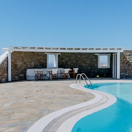 Angelica W Pool, Sea View, 2bdr Vila Panormos (Mykonos)